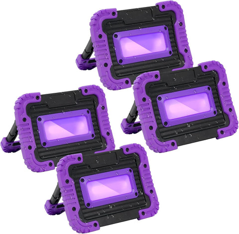 Rechargeable Black Light, Cordless 395nm LED Blacklight for Neon Glow Party