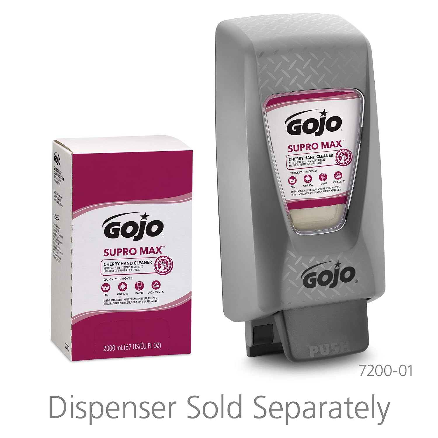 GOJO PRO TDX Supro Max Cherry Hand Cleaner Refill, 4ct x 2000 mL - 7282-04