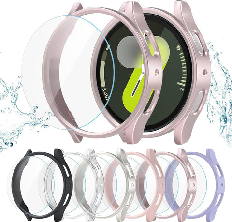 6+6 Pack for Samsung Galaxy Watch 7 44mm Screen Protector Case