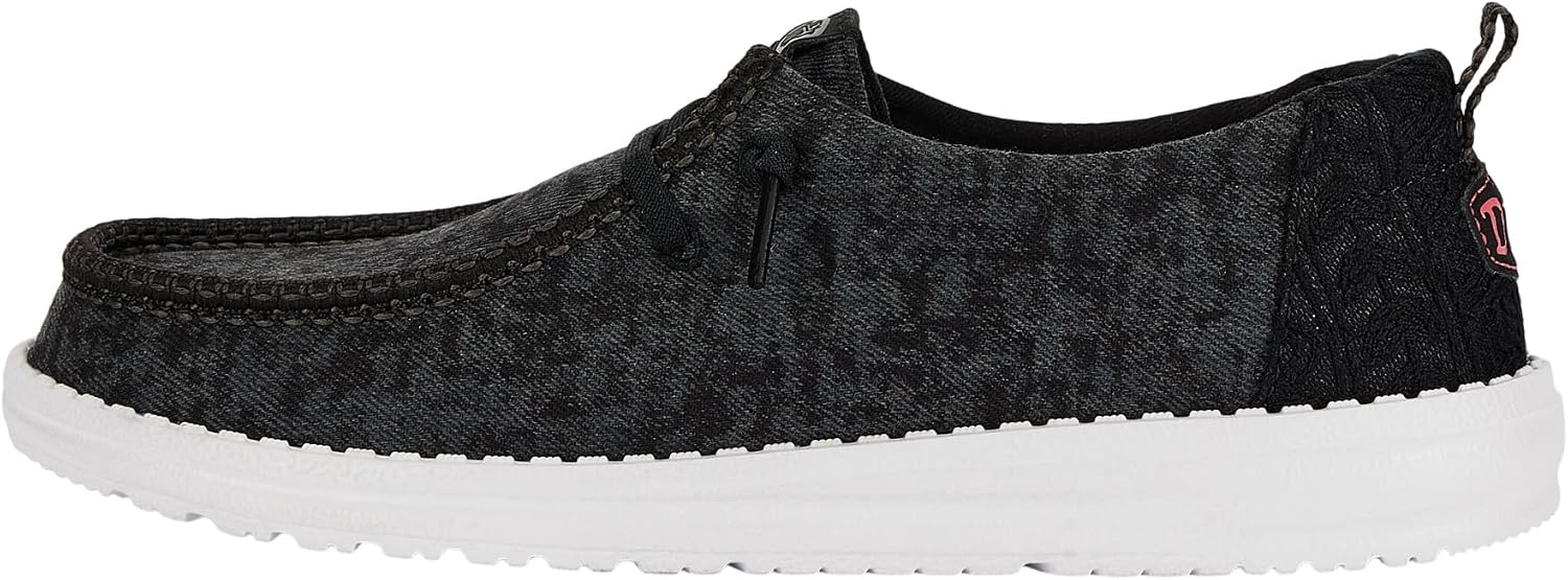 HEYDUDE Women's Wendy Perf Canvas Slip On Loafer | Elastic Laces