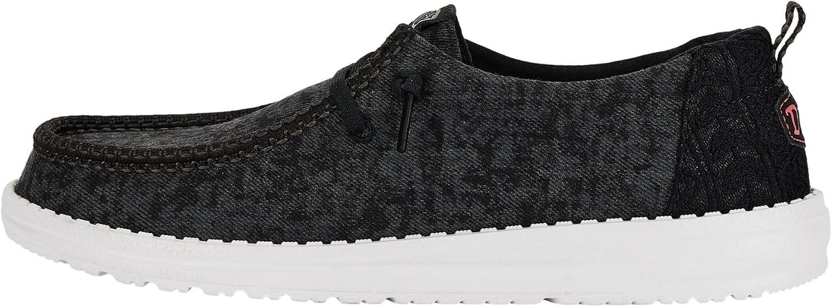 HEYDUDE Women's Wendy Perf Canvas Slip On Loafer | Elastic Laces
