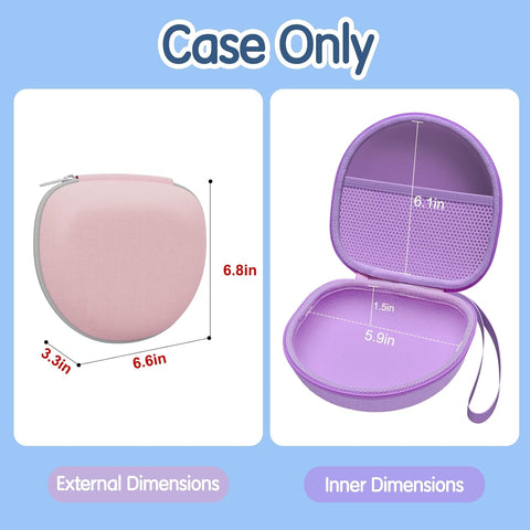 Kids Headphones Case for Folding Headphone, Blue (Case Only)