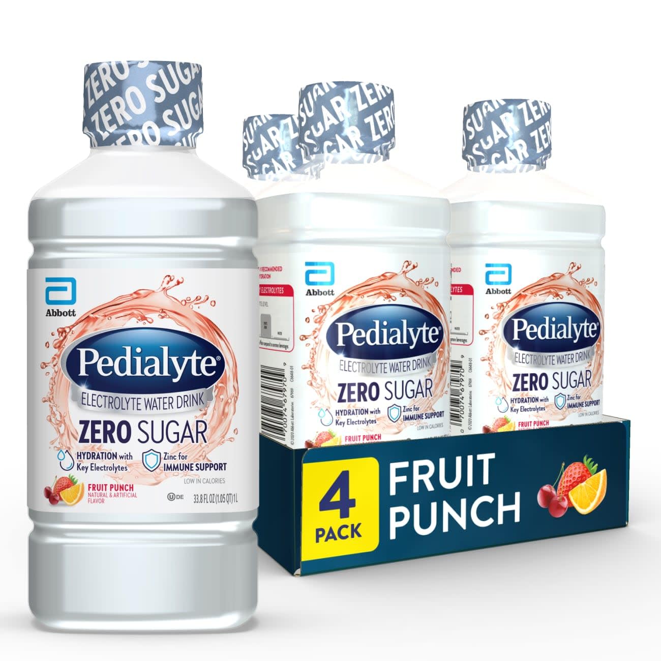 Pedialyte Electrolyte Water with Zero Sugar, Hydration Drink, 1 Liter