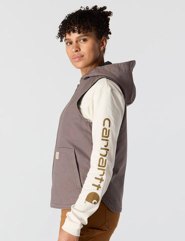 Carhartt Women's 104026 Women's Washed Duck Insulated Hooded Vest