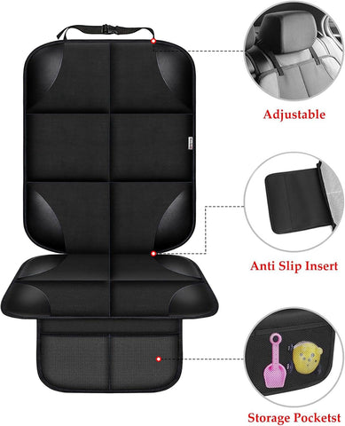 Meolsaek Car Seat Protector for Child Car Seat，Non-Slip Backing No Imprints