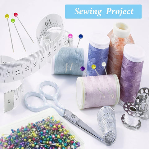 600PCS Sewing Pins, Straight Pin for Fabric, Pearlized Ball Head Quilting Pins Long 1.5inch, Corsage Stick Pin for Jewelry DIY, Craft, Sewing Supplies, Accessories By Sunenlyst