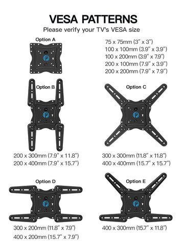 Pipishell Full Motion TV Wall Mount for 26-60 inch Flat or Curved TVs up to 77 lbs, TV Bracket Wall Mount with Articulating Arms, Extension, Tilt, Swivel, Leveling, Max VESA 400x400mm, PIMF7