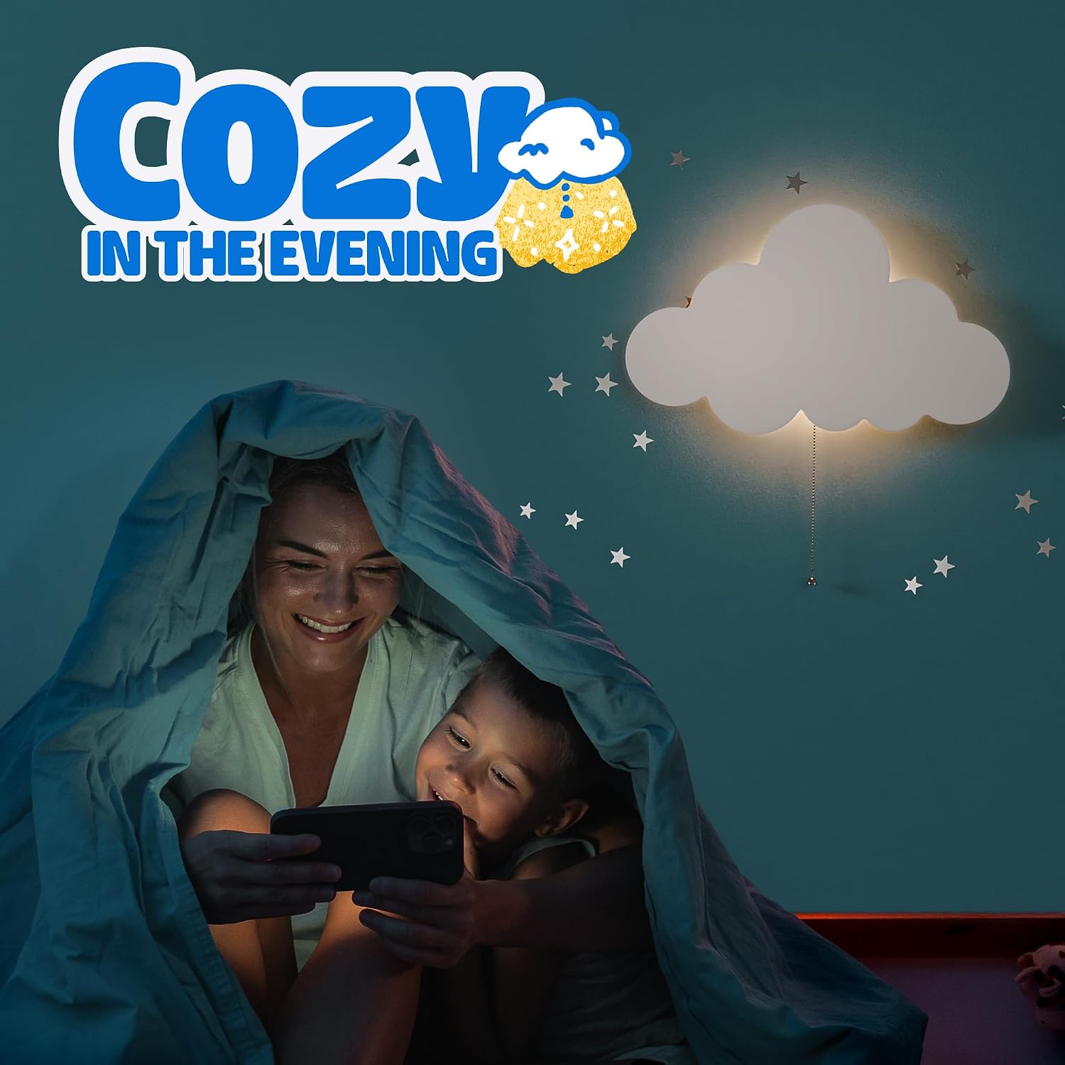Cloud Light - Floating Cloud Wall Lamp | Baby Nursery Cloud Night Light