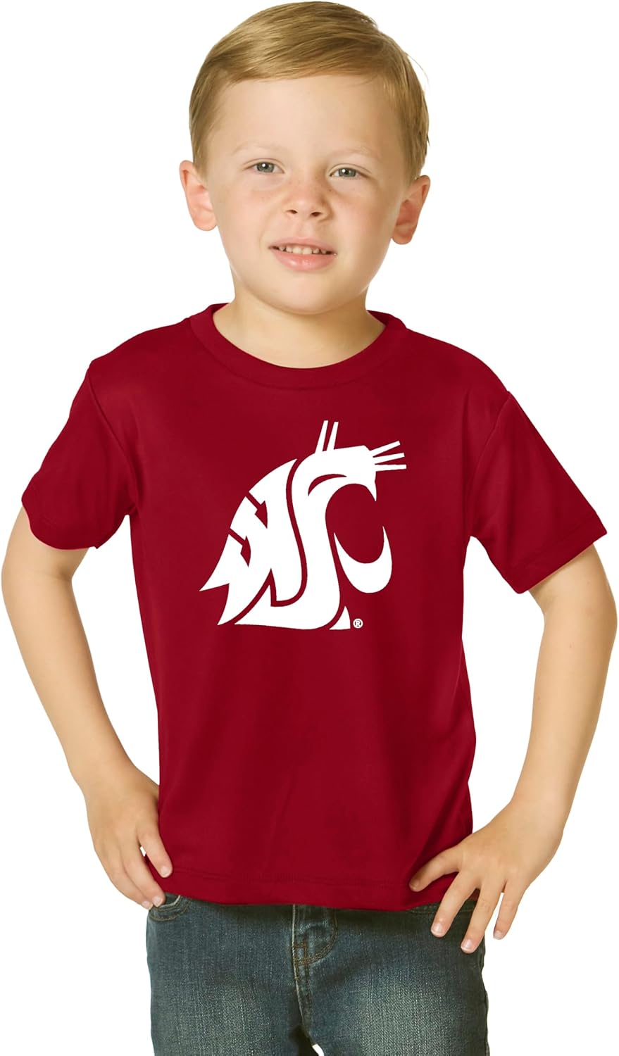 Little King NCAA Toddler Big Logo T-Shirt-100% Cotton-Boys & Girls