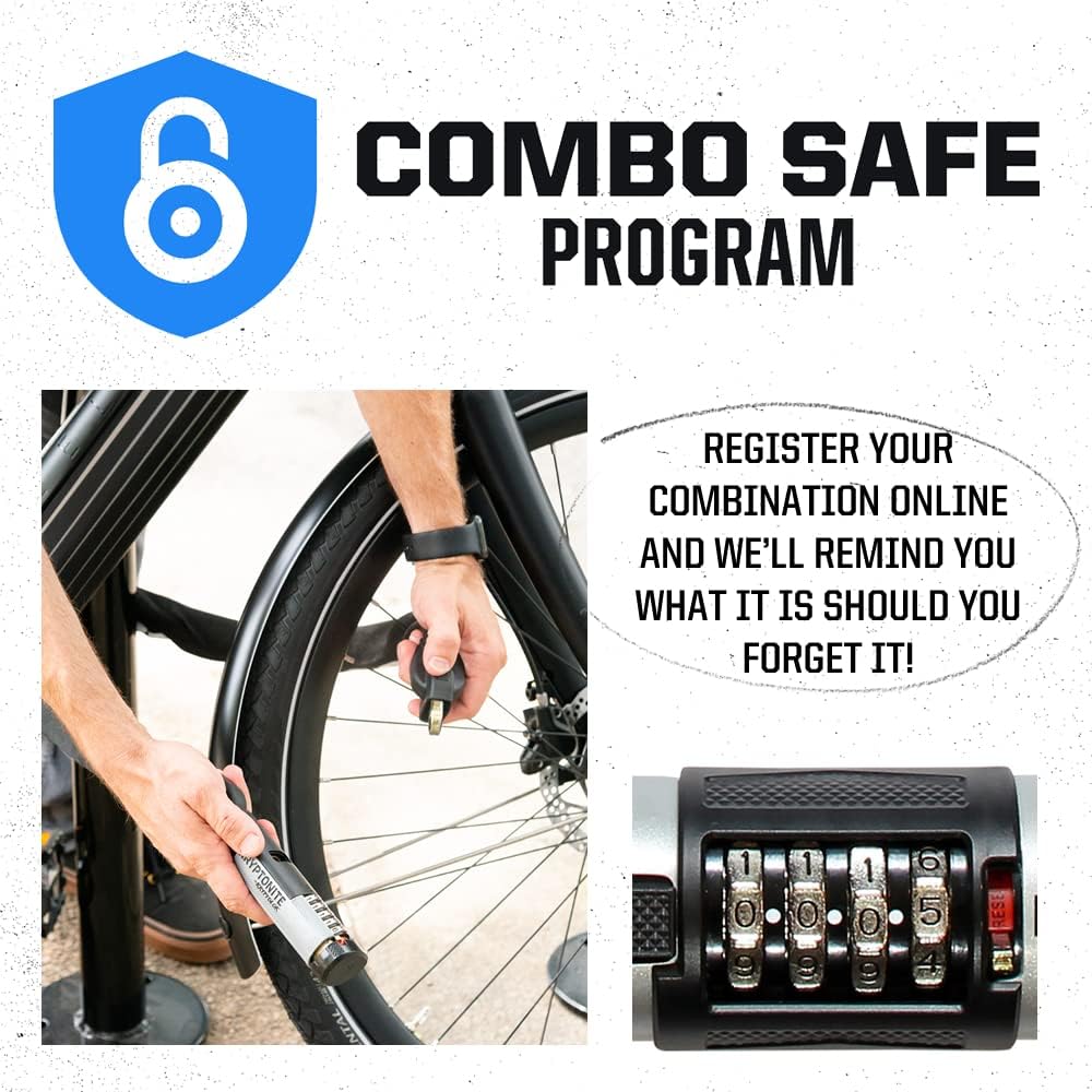 Kryptonite Keeper 585 Folding Combo Bike Lock, 4-Digit Resettable, 85cm