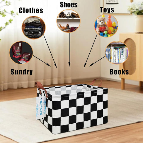 Rectangular Collapsible Boys Racecar Storage Basket Nursery Organizer