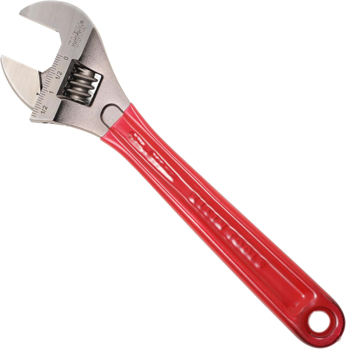 KLEIN TOOLS D507-12 Adjustable Drive Wrench, Forged with Extra Capacity Jaw and High Polish Chrome Finish, 12-inch