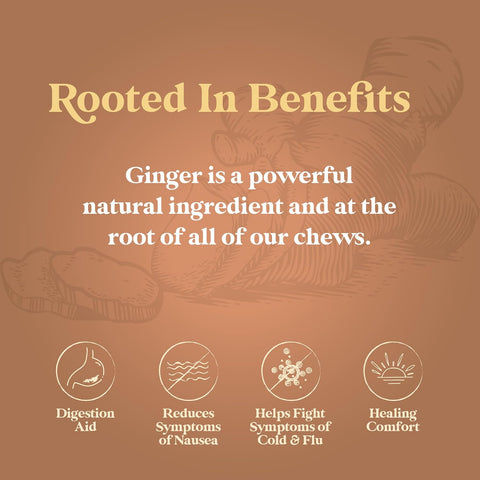 CHIMES PEPPERMINT Ginger Chews (1-Pound 1 LB BAG) Premium Natural Chewy Ginger Candy — 16 OZ Individually Wrapped Ginger Chew Candy