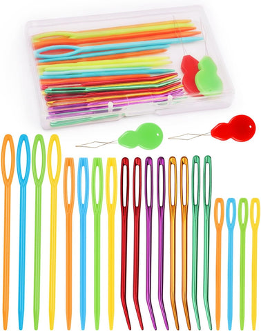 Bupete 25 Pcs Yarn Needles Metal Tapestry Needle Crochet Needles for Yarn