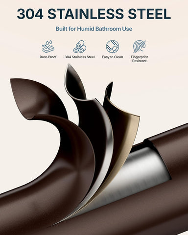 RARXTR Toilet Paper Holder Bronze Wall Mount Bathroom Modern Tissue Holder