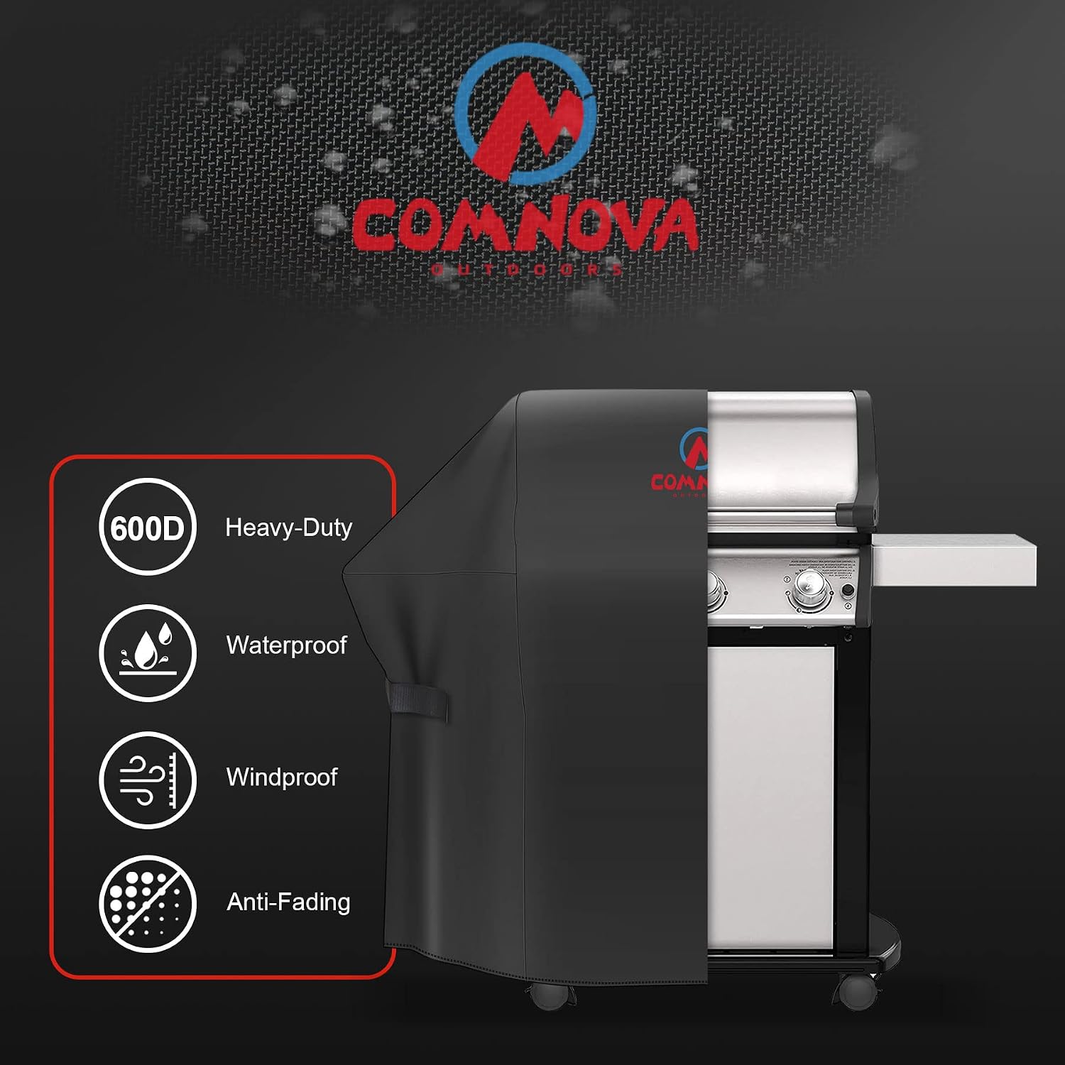 Comnova 52 Inch Grill Cover for Spirit 300 & Spirit 400 Series