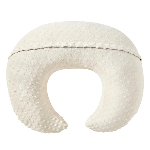 ESEN Plus Size Nursing Pillow and Body Positioner for Breast Feeding and Bottle Feeding, Ultra Soft Baby Breastfeeding Pillows with Removable Nursing Pillow Cover for Mom and Baby (Beige)