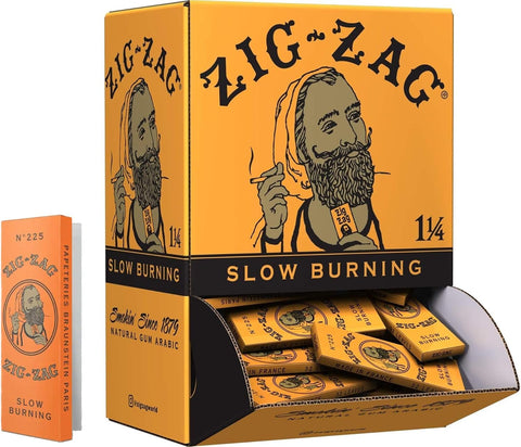 ZIG-ZAG Rolling Papers French Orange 1 1/4 Size 48 ct display