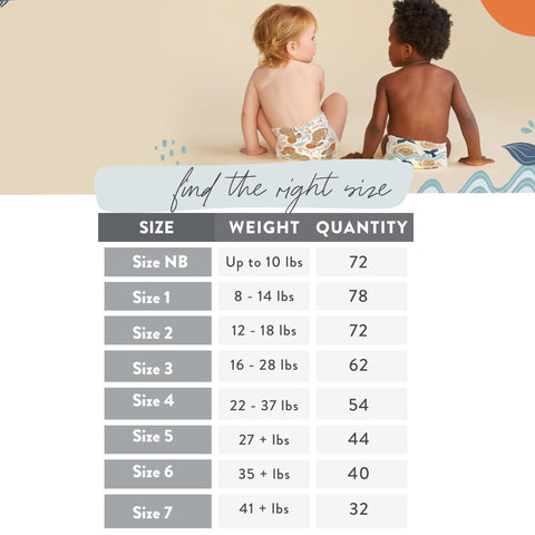 The Honest Company Clean Conscious Diapers | Plant-Based, Sustainable | Tie-Dye for + Cactus Cuties | Club Box, Size 4 (22-37 lbs), 54 Count