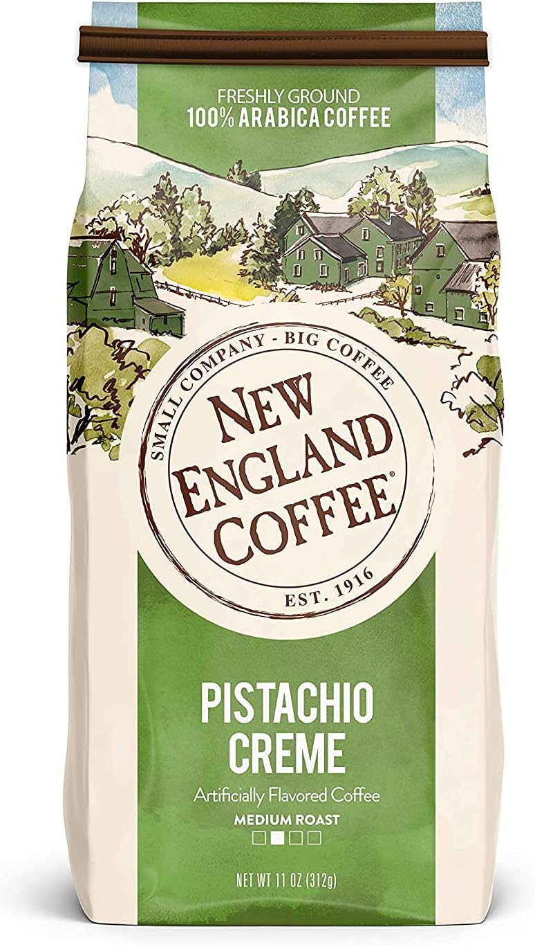 New England Coffee Hazelnut Crème Ground Coffee 11oz (Pack of 6)