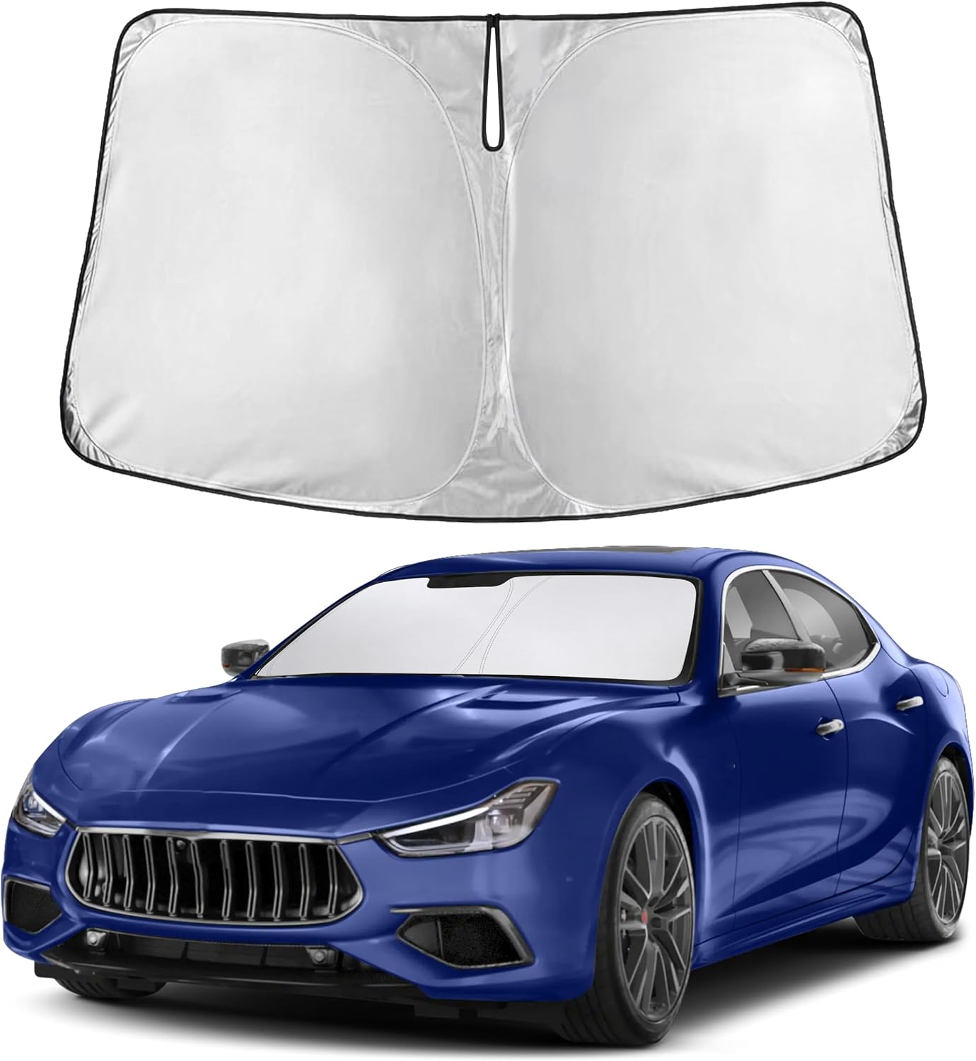 EcoNour Windshield Sunshade Compatible for Maserati Ghibli 2014-2023 2024