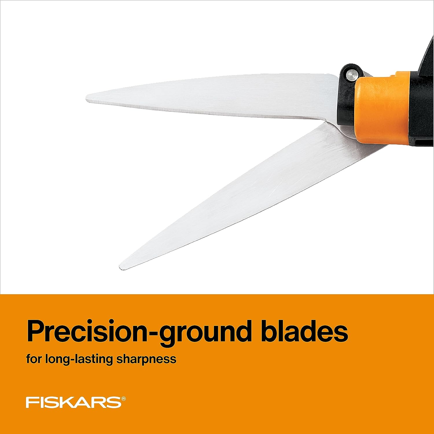 Fiskars 5" Shear Ease Grass Shears, Grass Clippers for Lawn & Garden