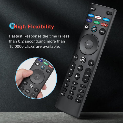 Universal Remote Control XRT140 for VIZIO Smart TV Remote Replacement XRT136 XRT260 XRT270 Smartcast D, E, M, P, V, PX Series Smart TVs