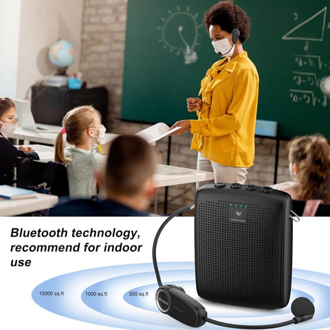 WinBridge Voice Amplifier with Bluetooth, Portable Speaker and Microphone