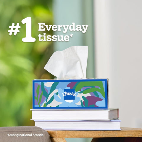 Kleenex Trusted Care Facial Tissues, 8 Flat Boxes, 200 Tissues per Box