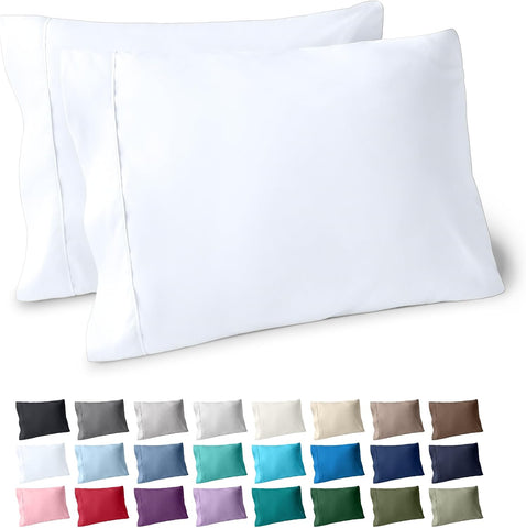 Bare Home Pillowcases Open End (Standard Set of 2, White)
