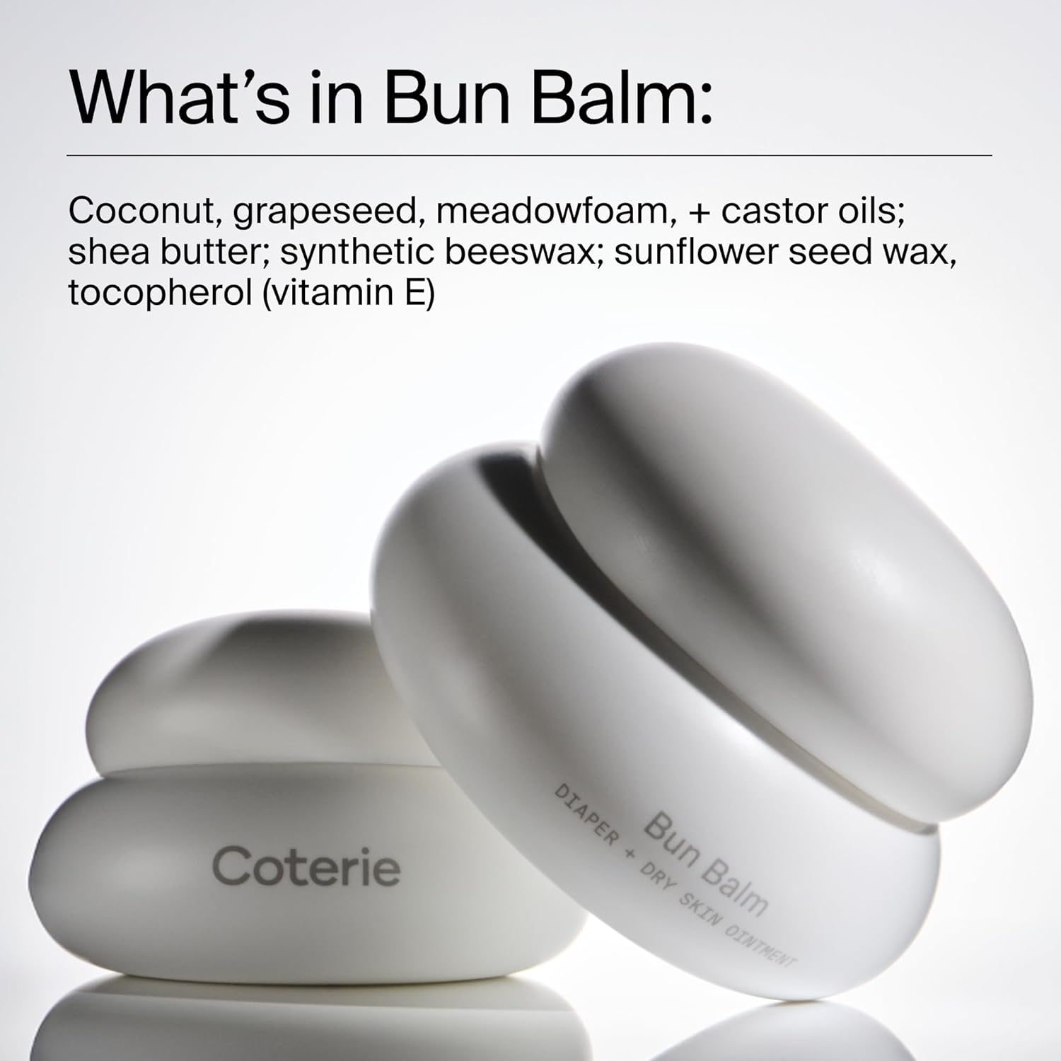 Coterie Bun Balm, 4.59 oz Diaper + Dry Skin Balm (Pack of 2)