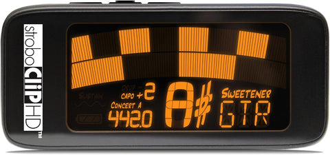 Peterson StroboClip HD Clip-On Guitar Tuner, ±0.1 Cent Accuracy for Acoustic, Electric, Bass, Violin, Ukulele