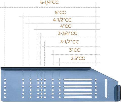 Ravinte Cabinet Handle Template Tool Drawer Knob Pull Drill Mounting for Hardware Guide 2 Pack