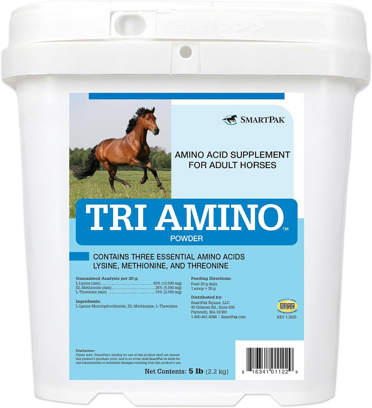 Uckele Tri Amino Horse Supplement - Equine Vitamin & Mineral Supplement - 5 Pound (lb)