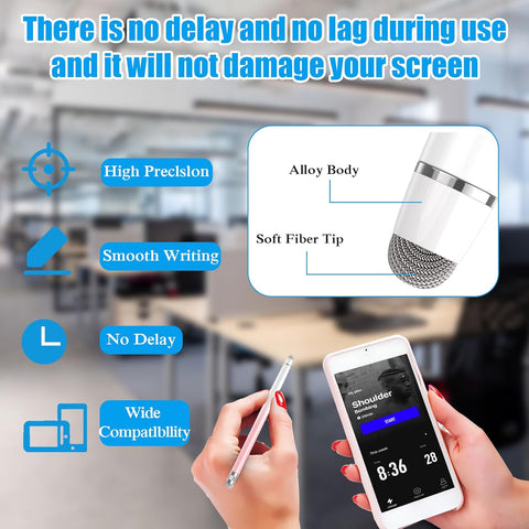 Bopomofo 2PCS Stylus Pen for Touchscreen,High Sensitivity & Precision