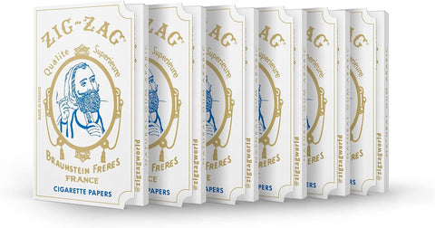 Zig Zag Original White Rolling Papers - 70mm, 48 Booklets (32 Sheets Each) - Premium Slow Burn & Consistent Seal