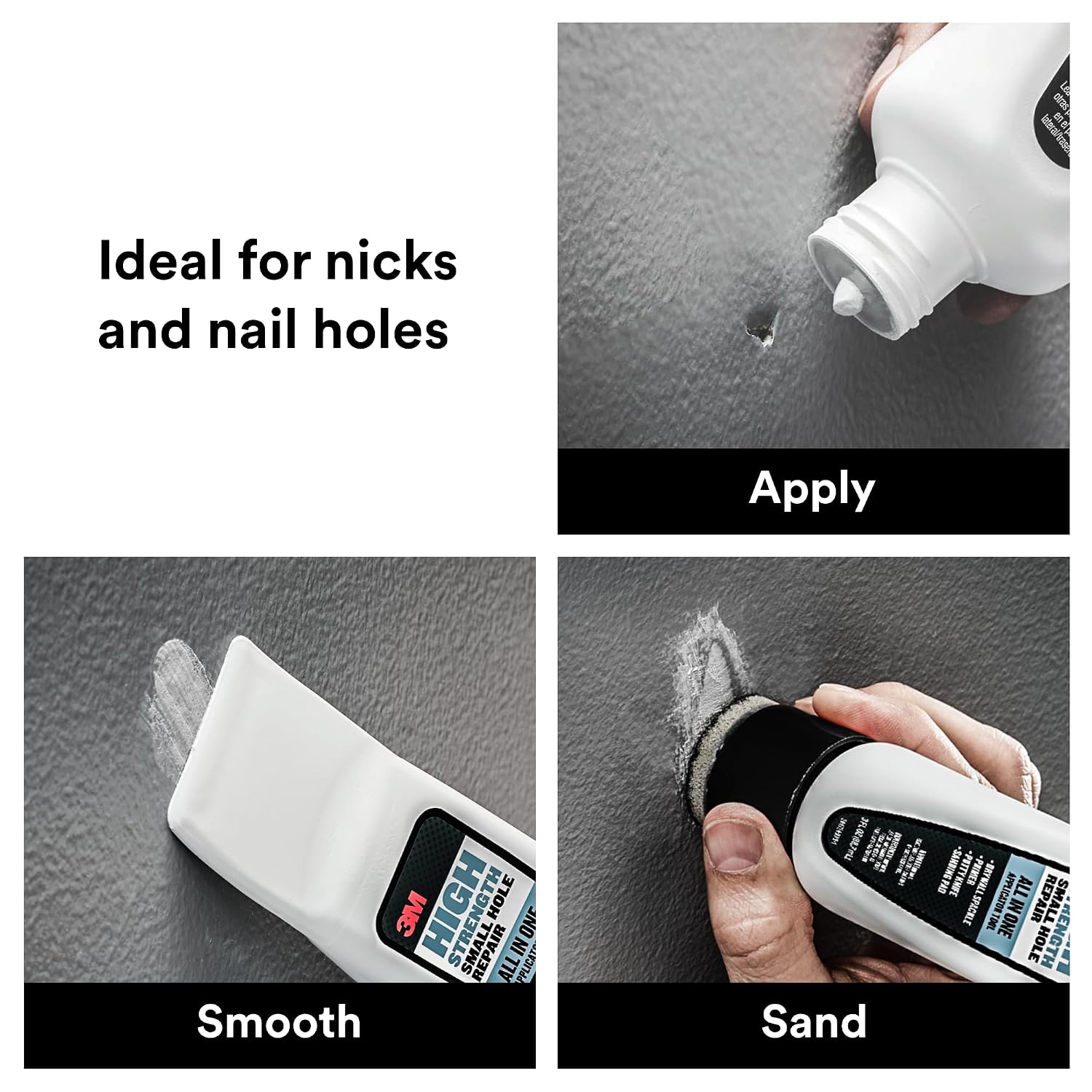 3M High Strength Small Hole Repair, All-in-One Applicator Tool