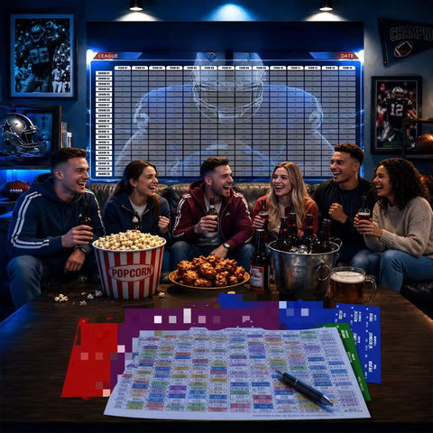 Fantas Football Draf Board Kit 2026-2027 – Traceless 690+ Labels
