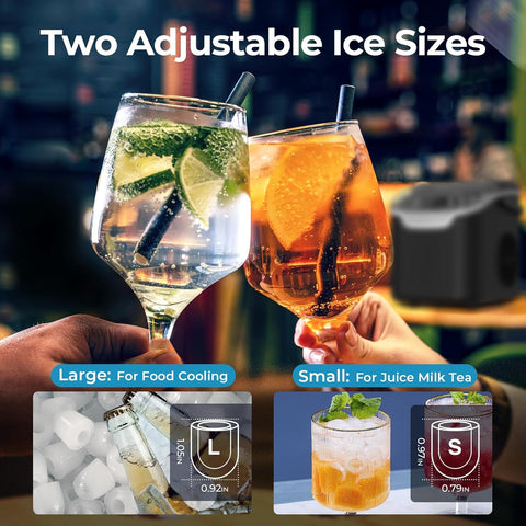 Countertop Ice Maker Portable Ice Maker Bullet-Shaped Ice Maker