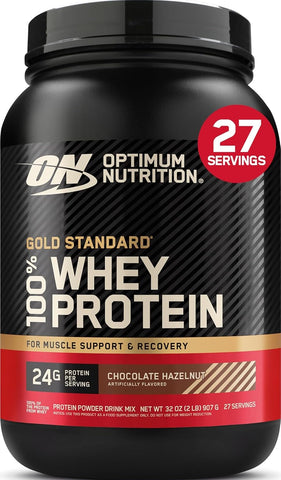 Optimum Nutrition Gold Standard Whey Protein Powder Chocolate Hazelnut 2 LB