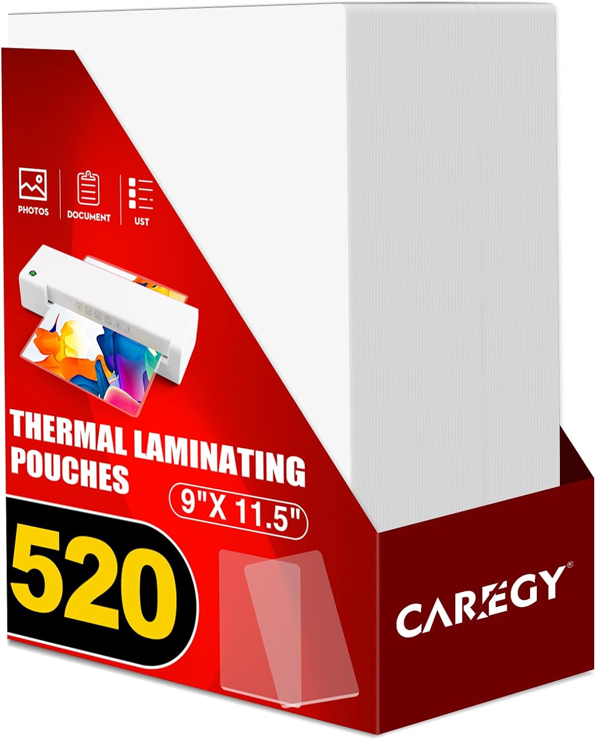 CAREGY Thermal Laminating Pouches, 520 Pack 3 Mil