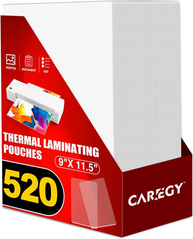 CAREGY Thermal Laminating Pouches, 520 Pack 3 Mil