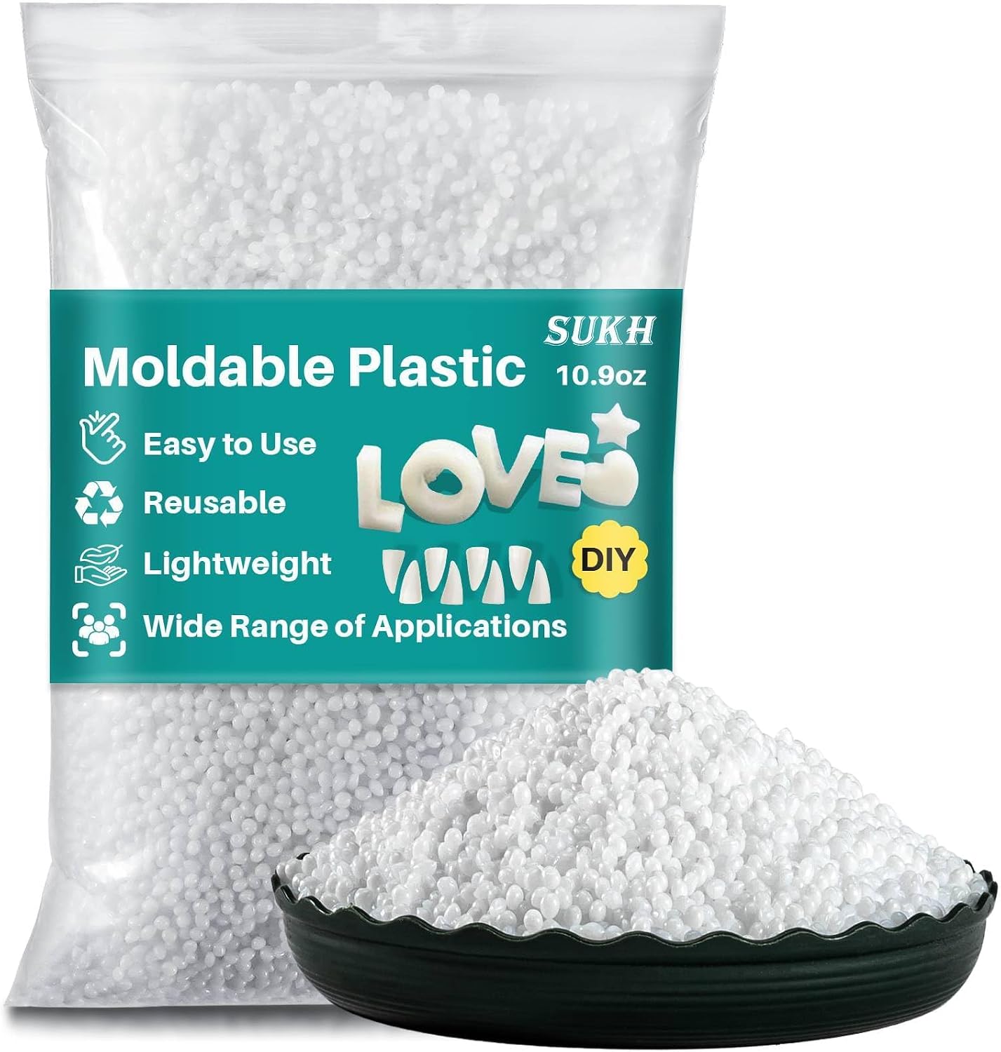 Sukh 310G Moldable Plastic Pellets - Thermoplastic Beads Polymorph