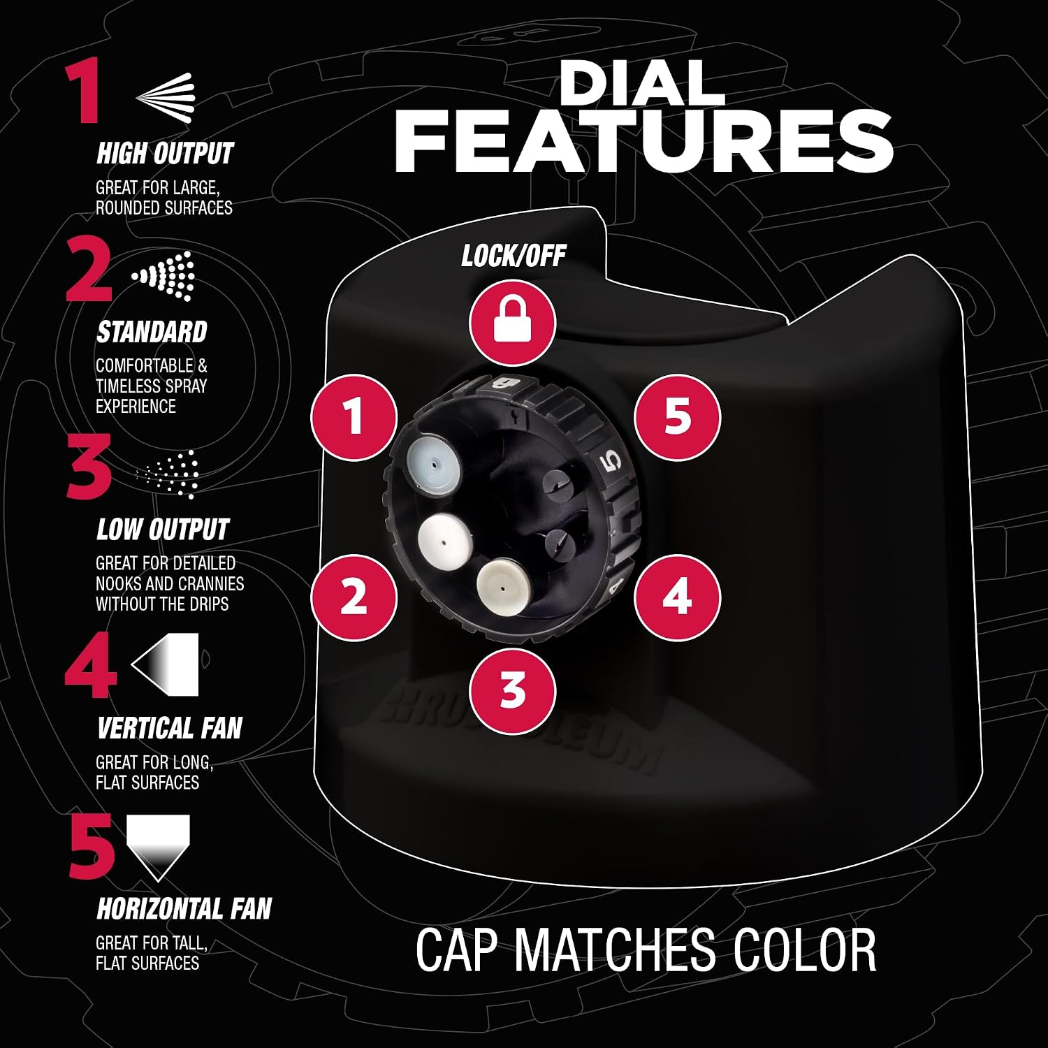 Rust-Oleum Stops Rust Custom 5-in-1 Spray Paint, Flat Black