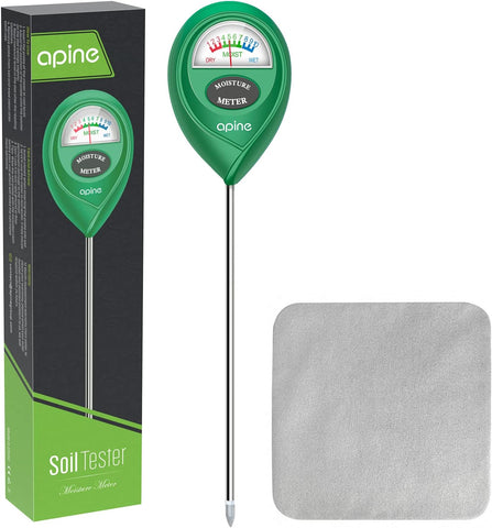 apine Soil Moisture Meter,Plants Moisture Meter,Plant Water Meter for Indoor/Outdoor Plants,Hydrometer for Plants（Green）