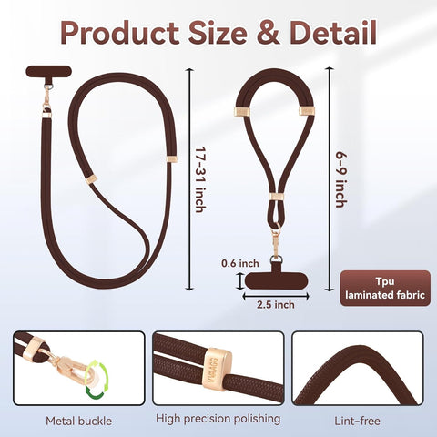VVAAGG Cell Phone Lanyard for iPhone Crossbody Phone Strap