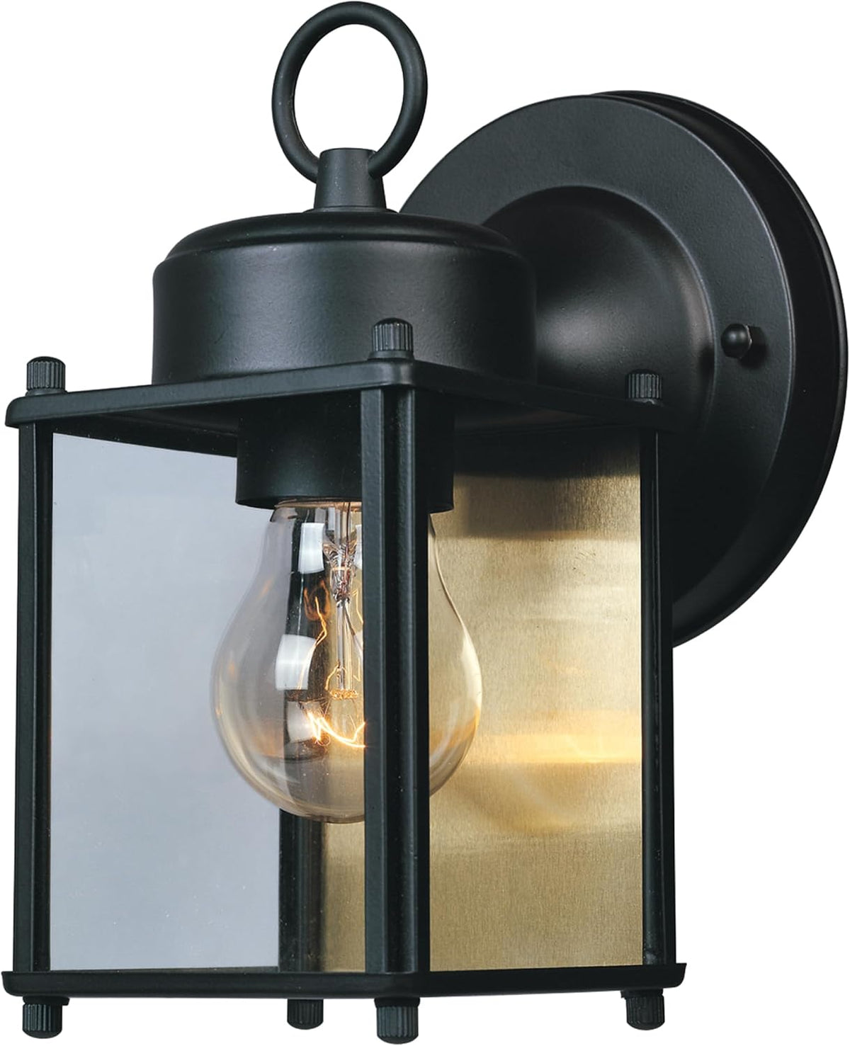 DESIGNERS FOUNTAIN Preston 8 Inch Outdoor Wall Light, Black, 1161-BK