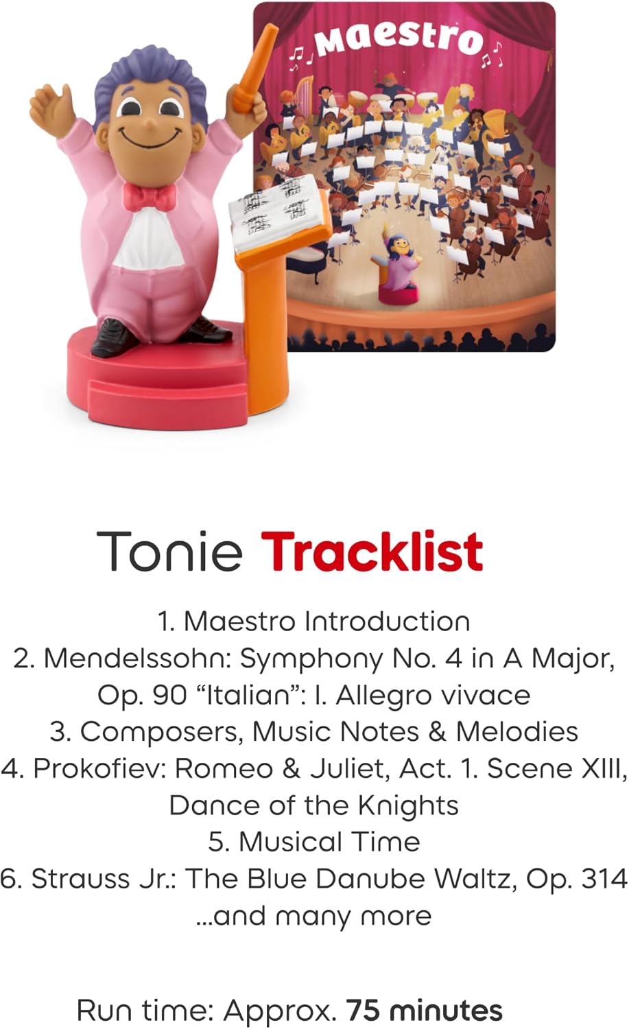 Tonies Maestro Audio Toy Figurine Classical Music Featuring London Symphony Orchestra