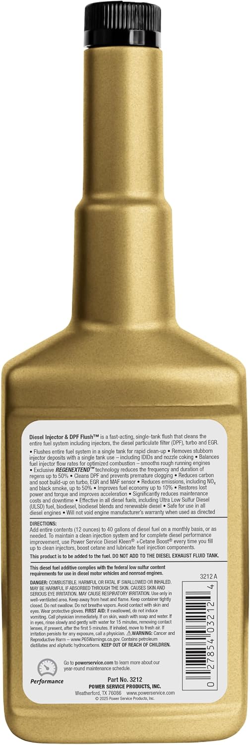 Power Service Diesel Injector & DPF Flush - 12 Ounce (Pack of 9)