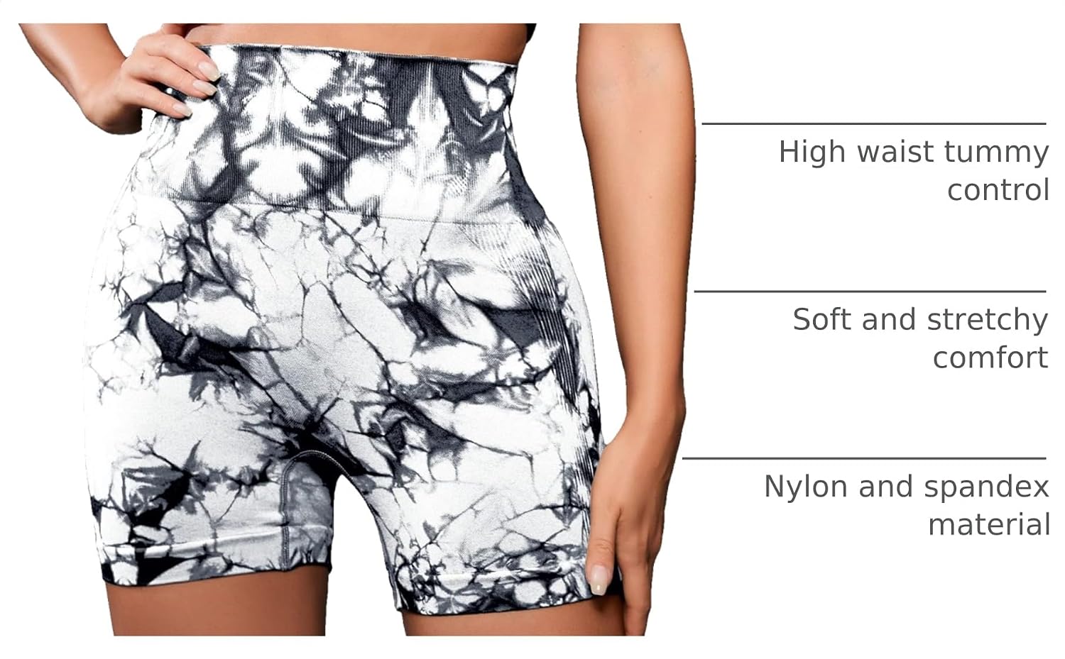 OVESPORT Workout Shorts for Women Scrunch Butt Lifting High Waisted Yoga Gym Seamless Booty Biker Shorts
